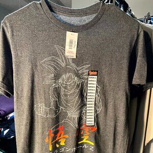 NWT Dragonball Z Spencer's Dark Grey 100% Cotton Graphic Tee T-Shirt SZ Small